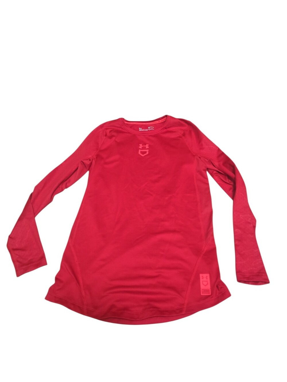 Under Armour Red  Long Sleeve Performance Tee Cold Gear